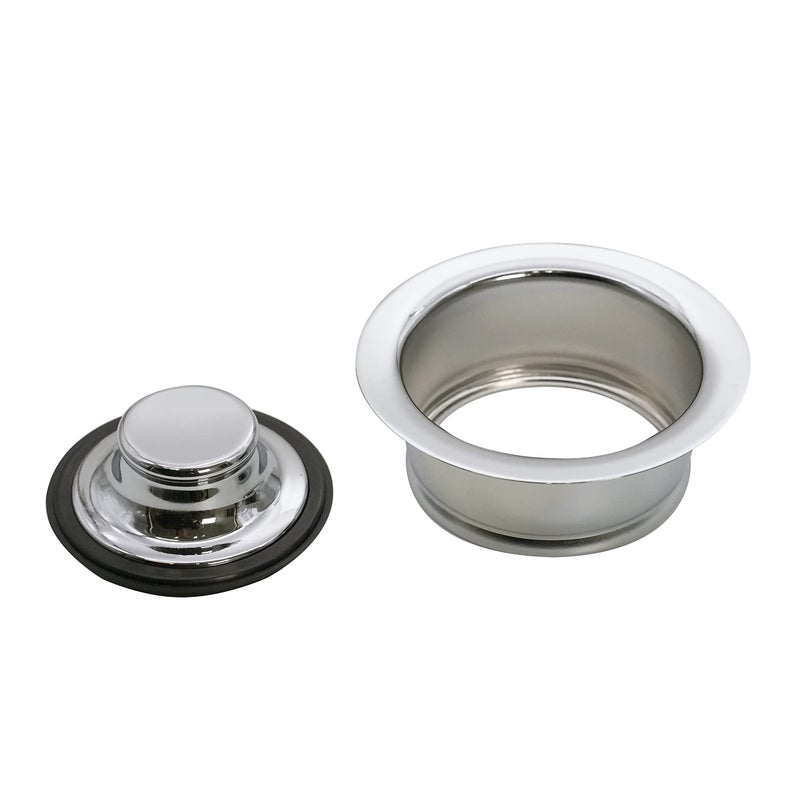 Westbrass D2165-05 Post Style Large Kitchen Basket Strainer with Waste Disposal Flange and Stopper, Polished Nickel - Image 5